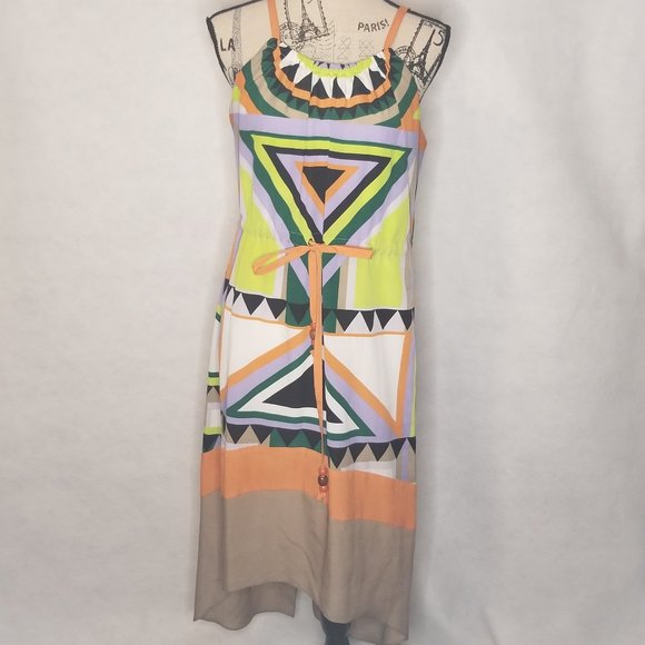 Miss Sixty - Aztec Print Hi-Low Dress - Picture 1 of 6